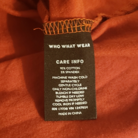 Donated! Burnt orange dress- Who What Wear - Picture 3 of 4